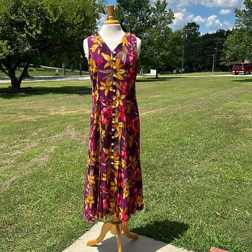 Purple Dress With Flowers